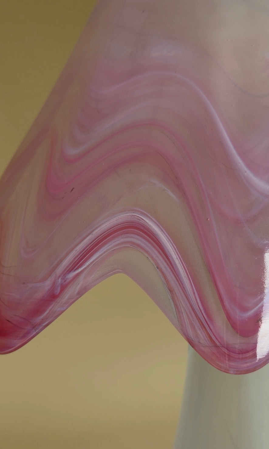 Vintage roze Murano tafellamp | Italiaans art glass