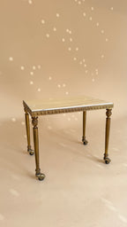 Vintage marmeren nesttafels | Hollywood Regency