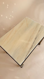 Vintage marmeren nesttafels | Hollywood Regency