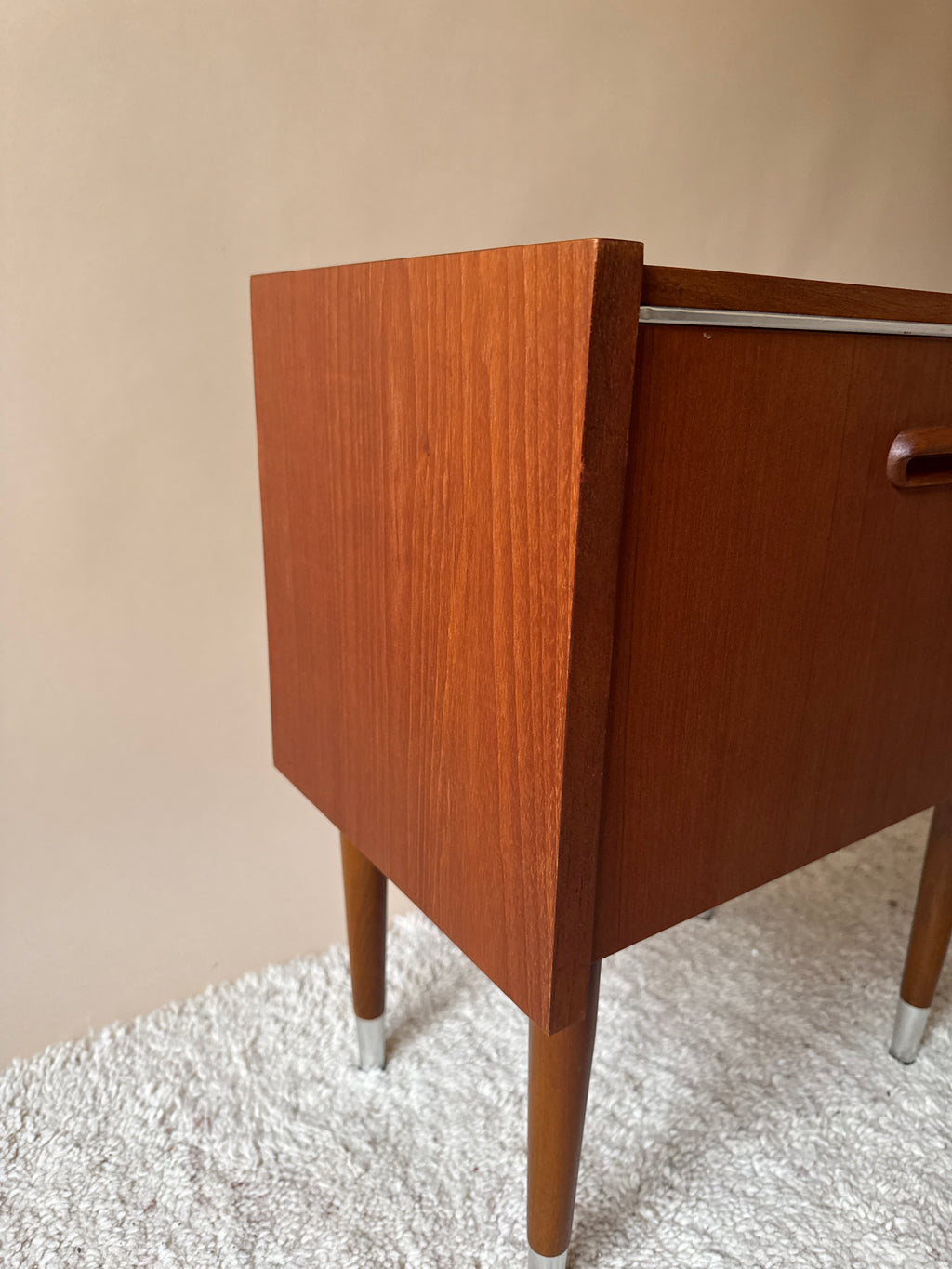 The Mid-Century Minimalist | Slender Teak Nightstand