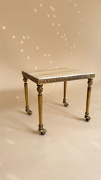 Vintage marmeren nesttafels | Hollywood Regency