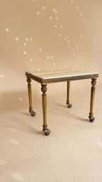 Vintage marmeren nesttafels | Hollywood Regency