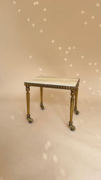 Vintage marmeren nesttafels | Hollywood Regency