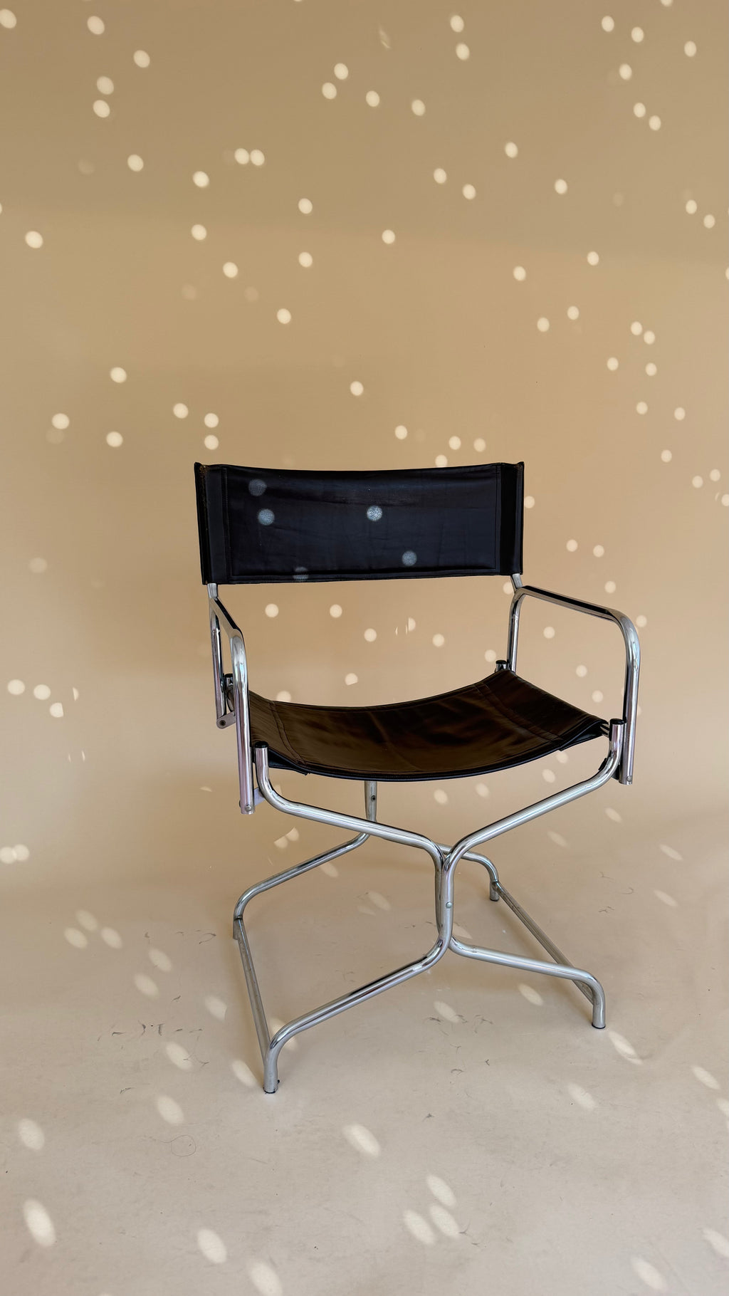 Vintage chromen klapstoel