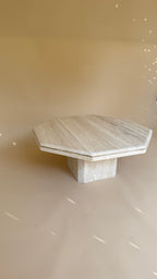 Vintage travertin salontafel