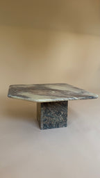 Vintage Cipollino Ondulato marmeren salontafels | set van 3