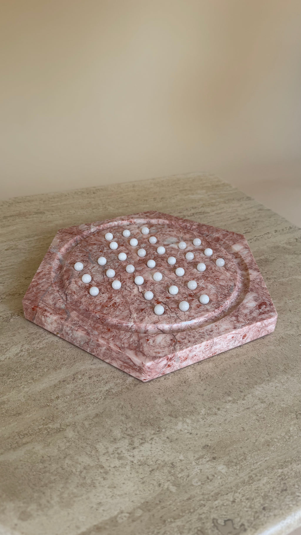 Solitair spel van marmer