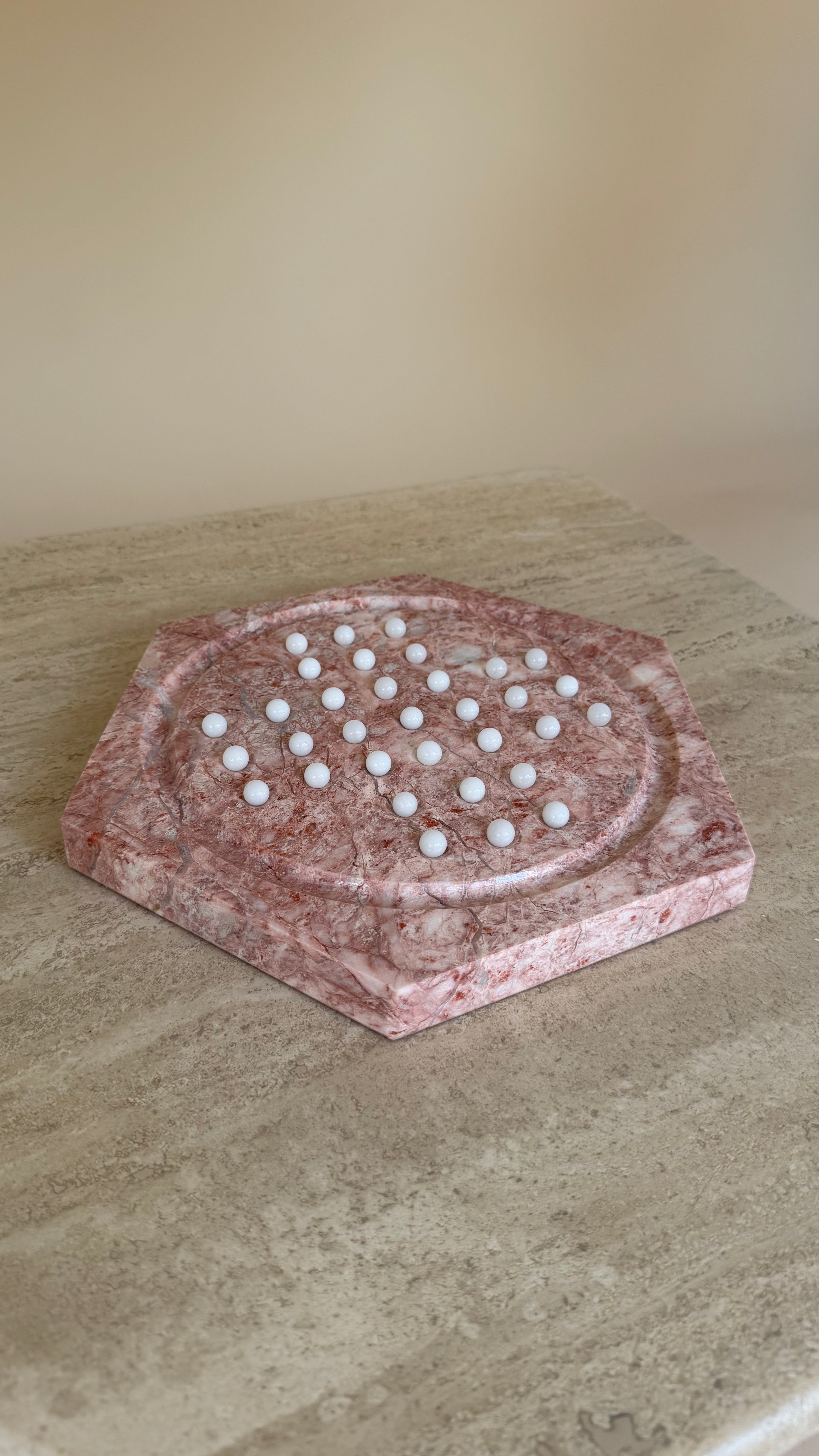 Solitair spel van marmer