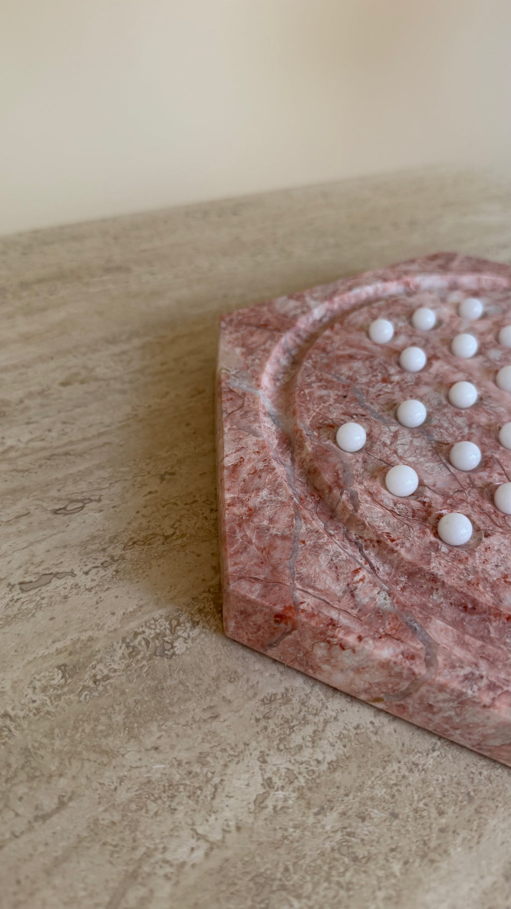 Solitair spel van marmer