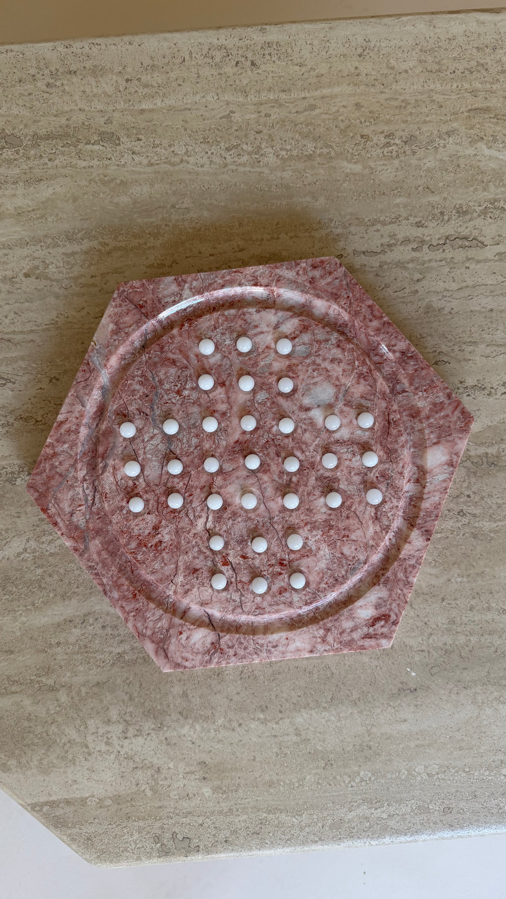 Solitair spel van marmer