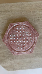 Solitair spel van marmer