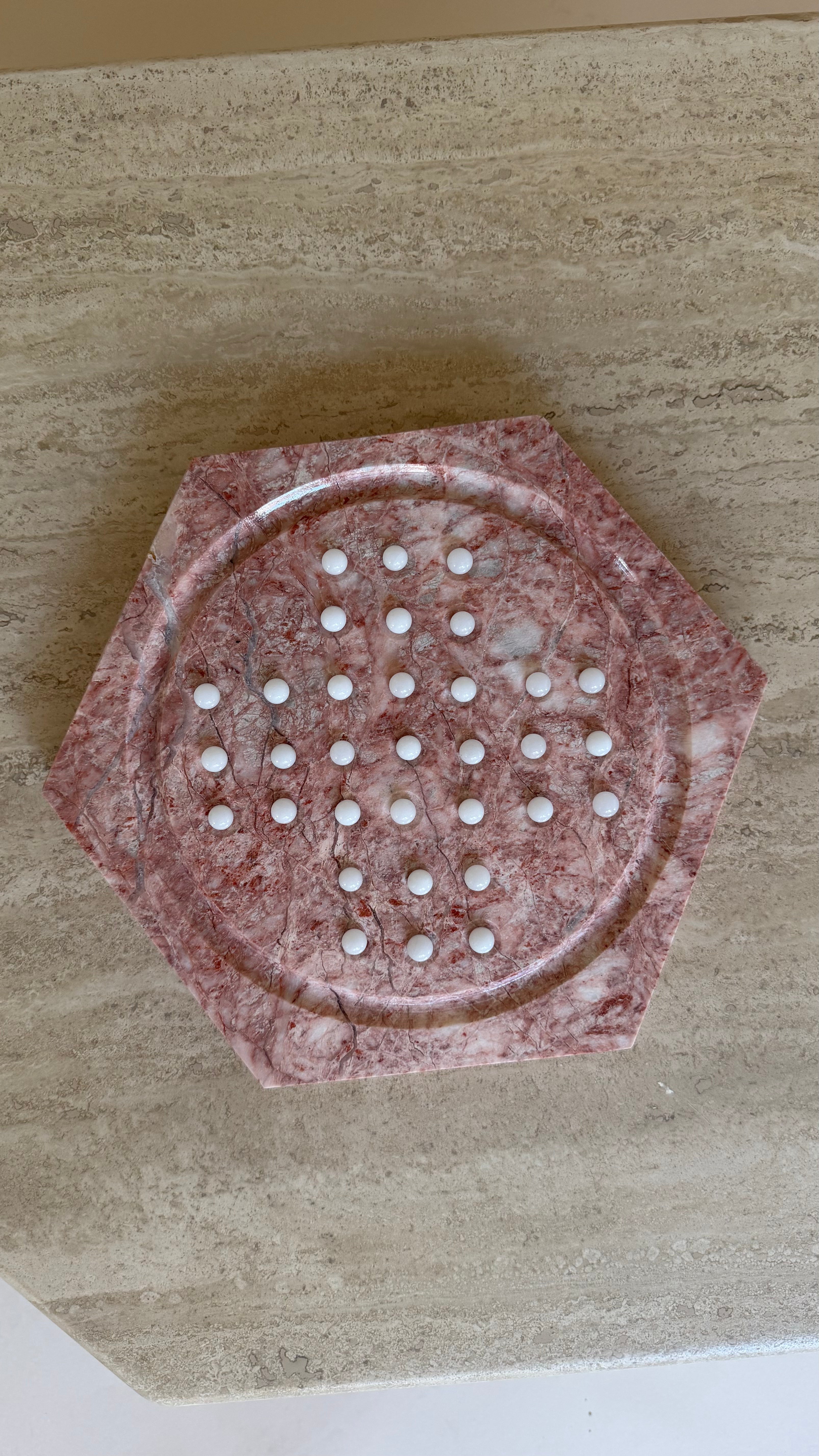Solitair spel van marmer