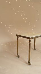 Vintage marmeren nesttafels | Hollywood Regency