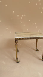 Vintage marmeren nesttafels | Hollywood Regency