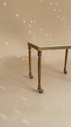 Vintage marmeren nesttafels | Hollywood Regency